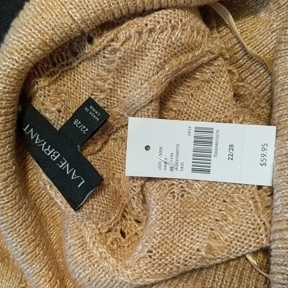 Lane Bryant Crochet Style Poncho - Picture 9 of 9